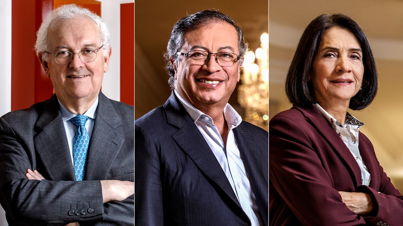 José Antonio Ocampo, Gustavo Petro y Olga Lucía Acosta