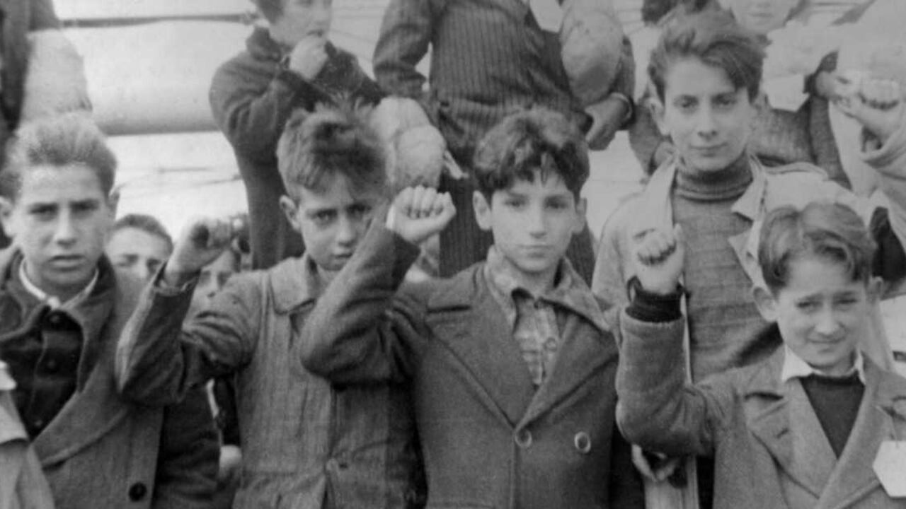 Niños refugiados de la guerra civil española.