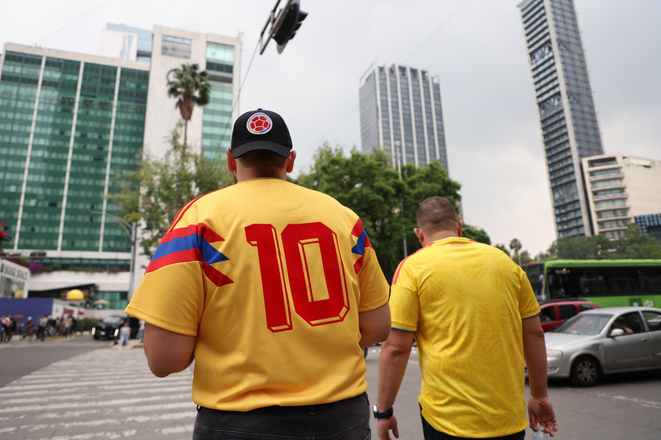 Colombian fans in Mexico City