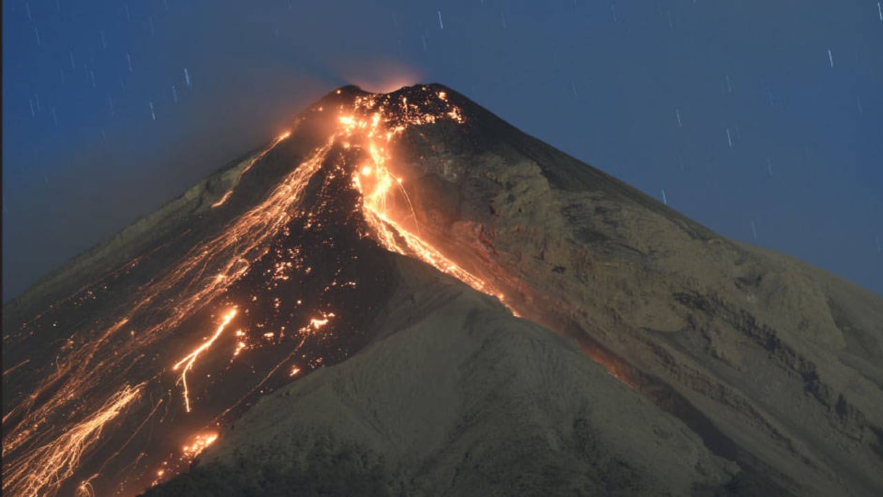 Volcán del Fuego. Foto: AFP