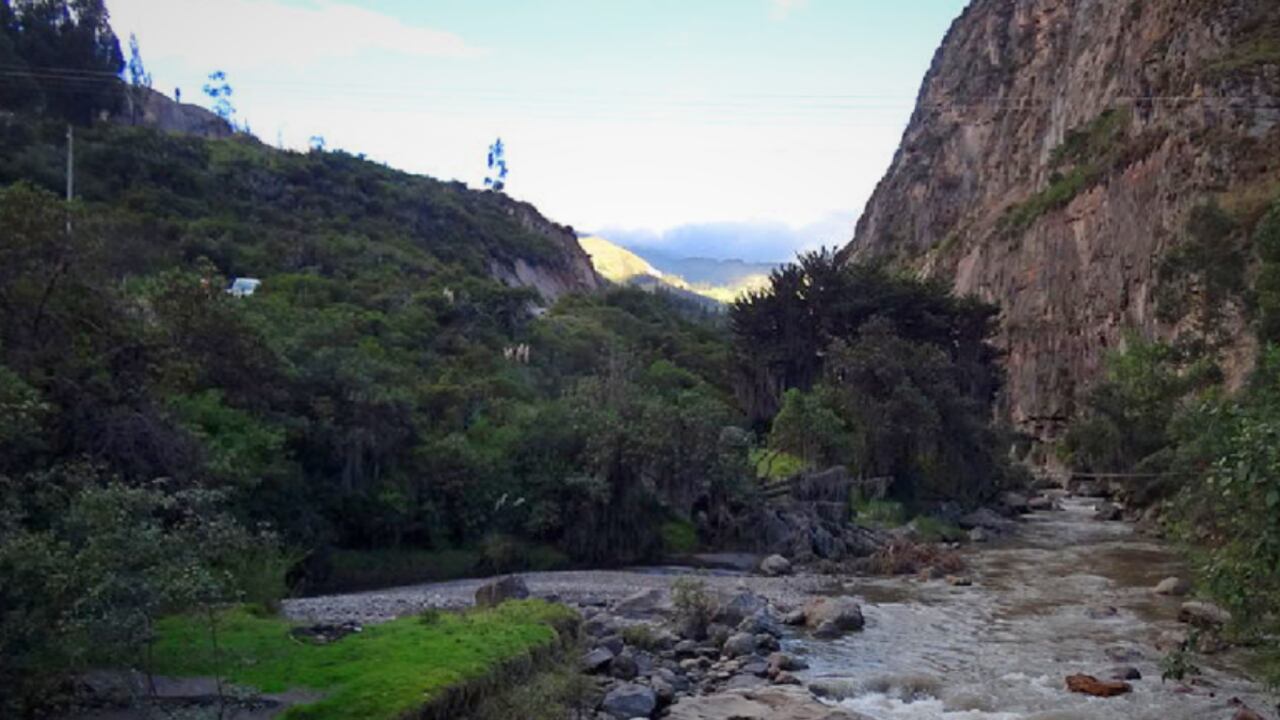 Cañón del río Gámeza en el departamento de Boyacá.