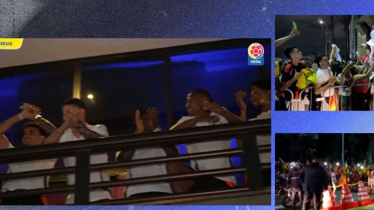 Imagen del banderazo de los hinchas de la tricolor.