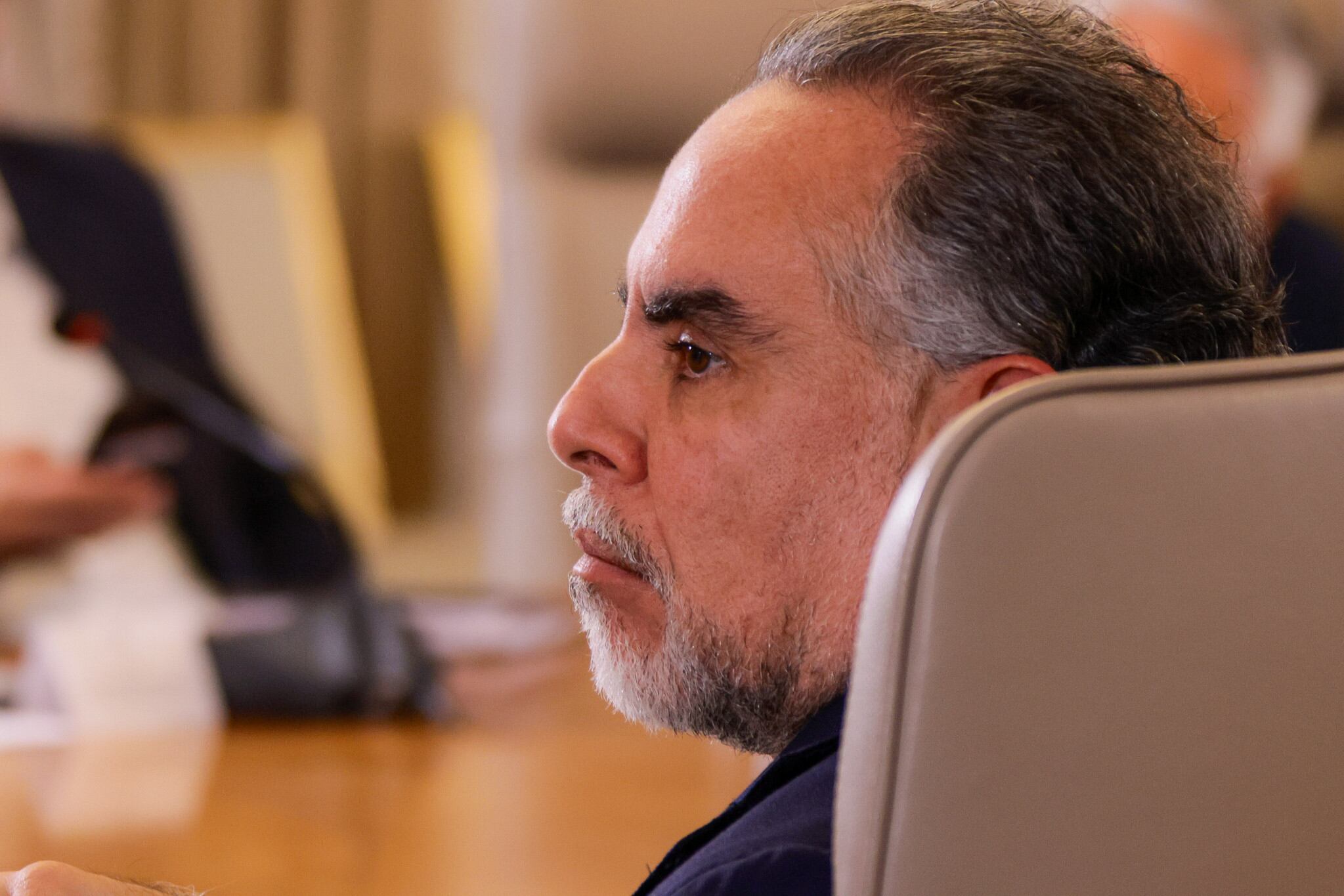 Armando Benedetti, ministro del Interior, en la Casa de Nariño, en Bogotá