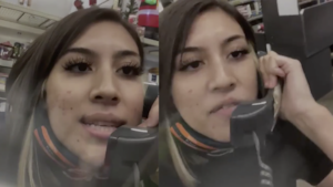 “Racistas”, “pervertidos”: mujer se despide de su trabajo en Walmart por altavoz con duro discurso