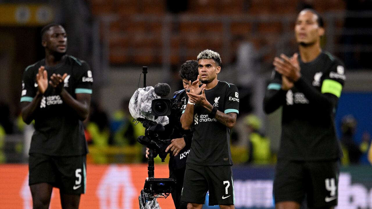 Luis Díaz fue suplente en el debut de Liverpool por Champions League