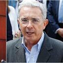 Daneidy Barrera Rojas, mejor conocida como Epa Colombia. A la derecha, el expresidente Álvaro Uribe