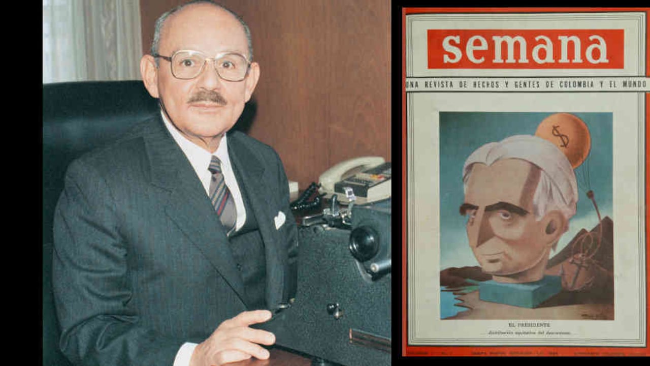 Esta fue la primera carátula de SEMANA en octubre de 1946, cuando Espinosa debutaba como socio y gerente.