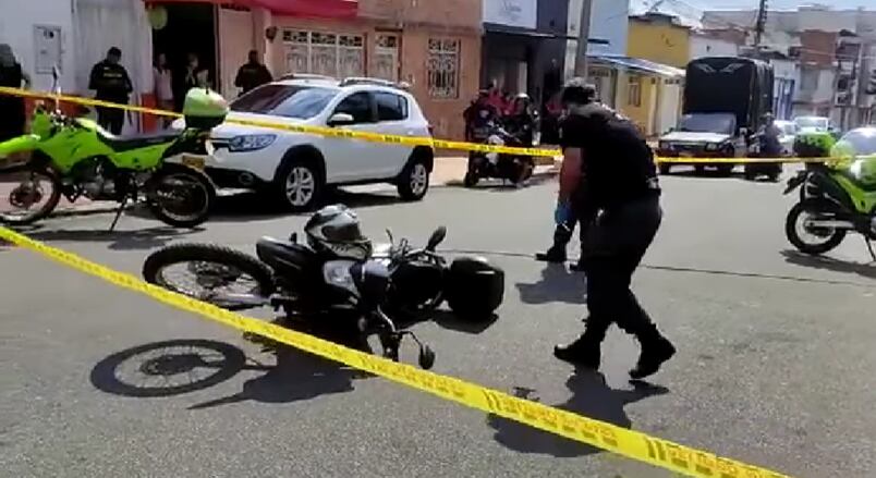 La víctima fue interceptado por dos delincuentes.