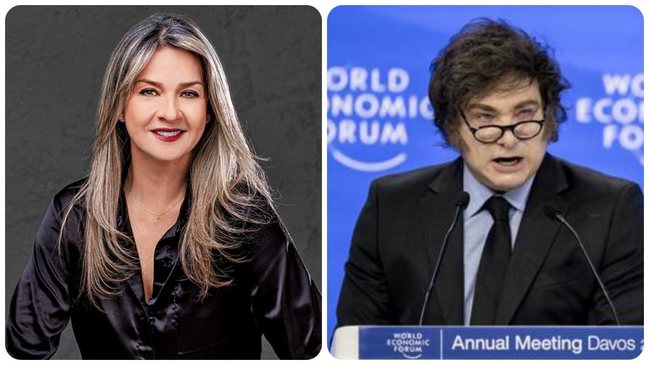 Vicky Dávila y Javier Milei