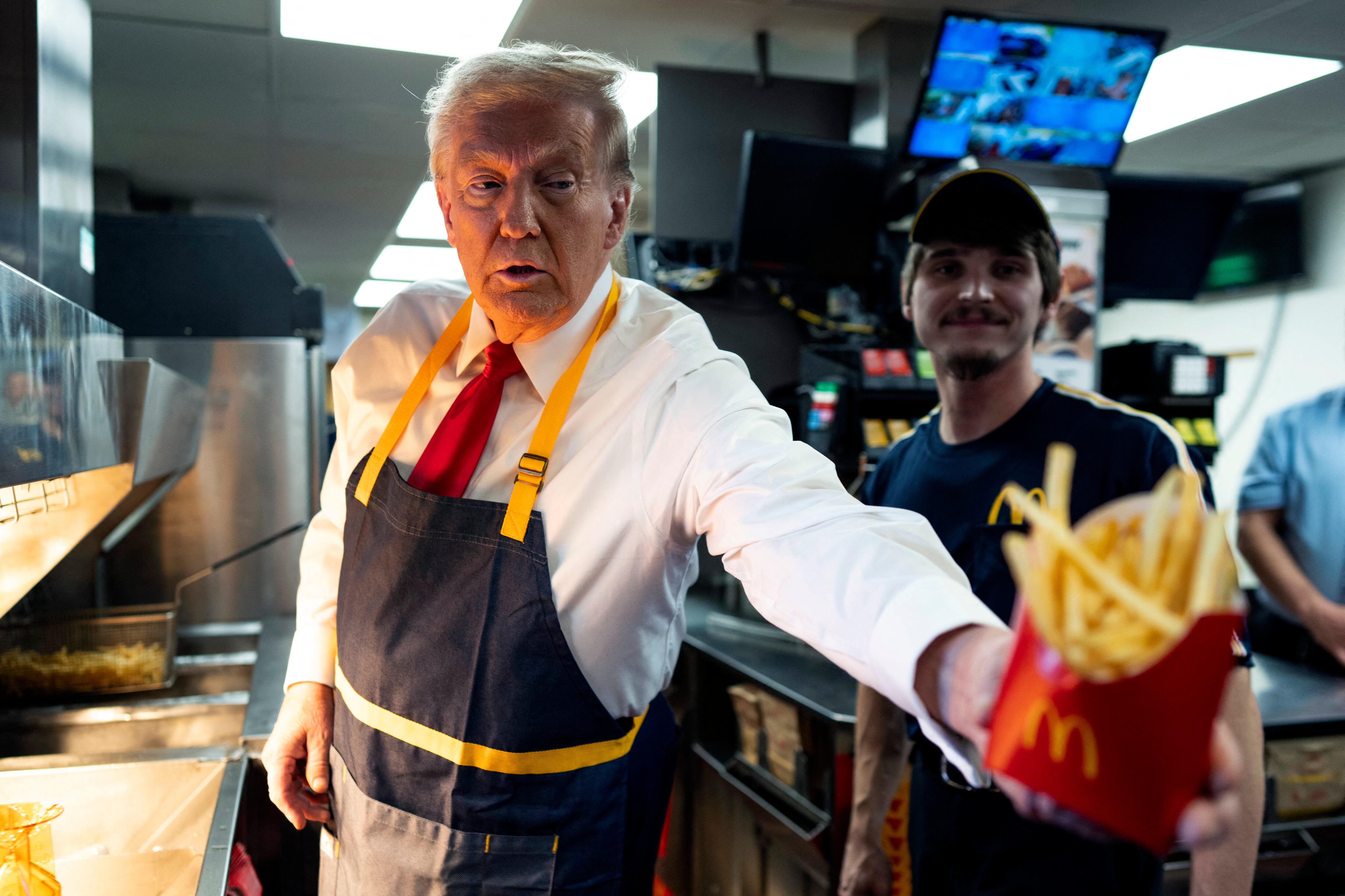 Donald Trump en McDonald's