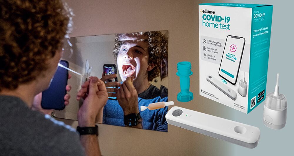 Imagen de la prueba casera de covid.