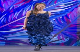 Colombiatex albergó el Encuentro Nacional Empresarial en donde los empresarios podían hacer contactos de negocio y lograr una cooperación entre el gremio. En la imagen la pasarela de Basic Denim con María Luisa Ortiz y la firma Juan.