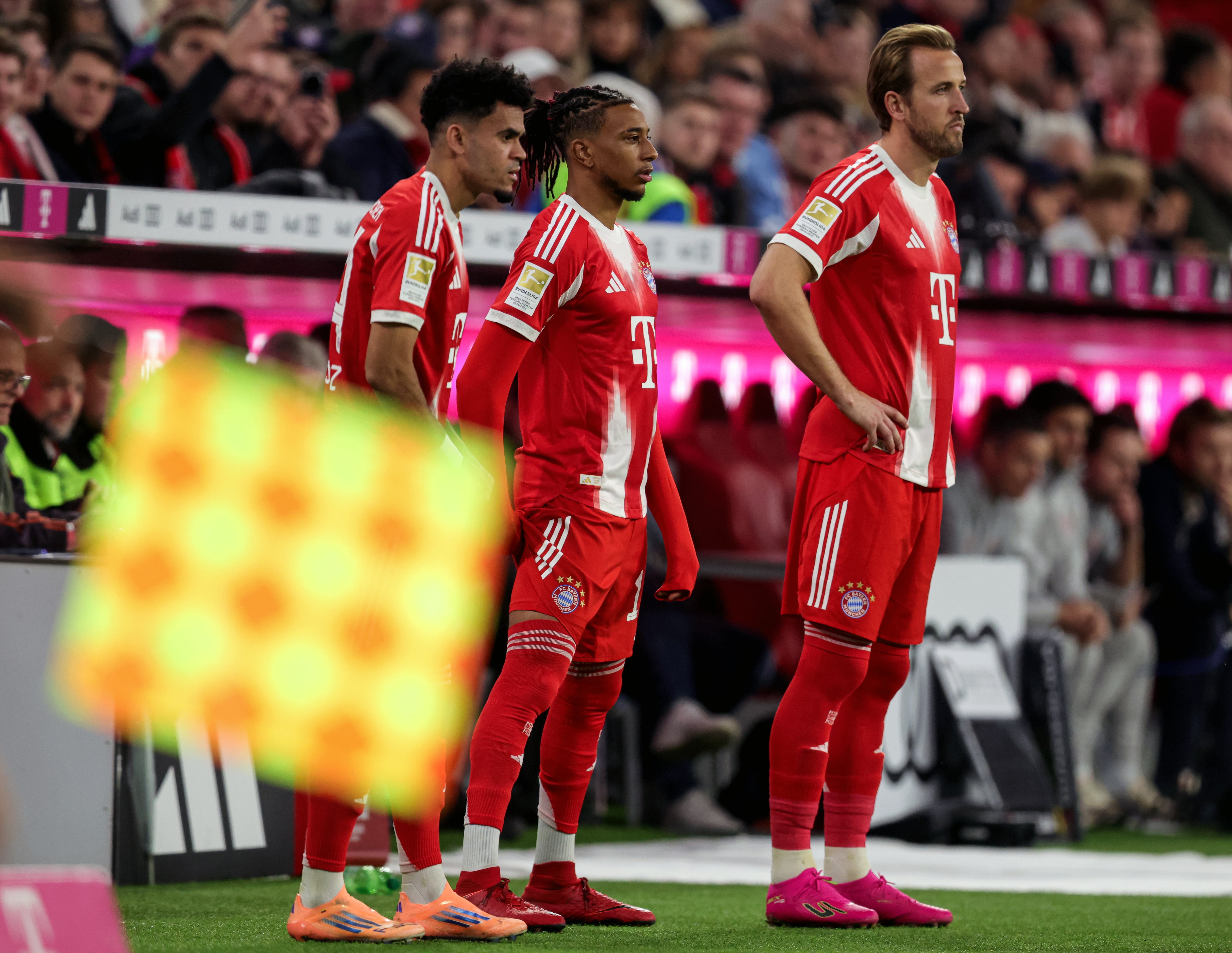 Luis Díaz, Michael Olise y Harry Kane