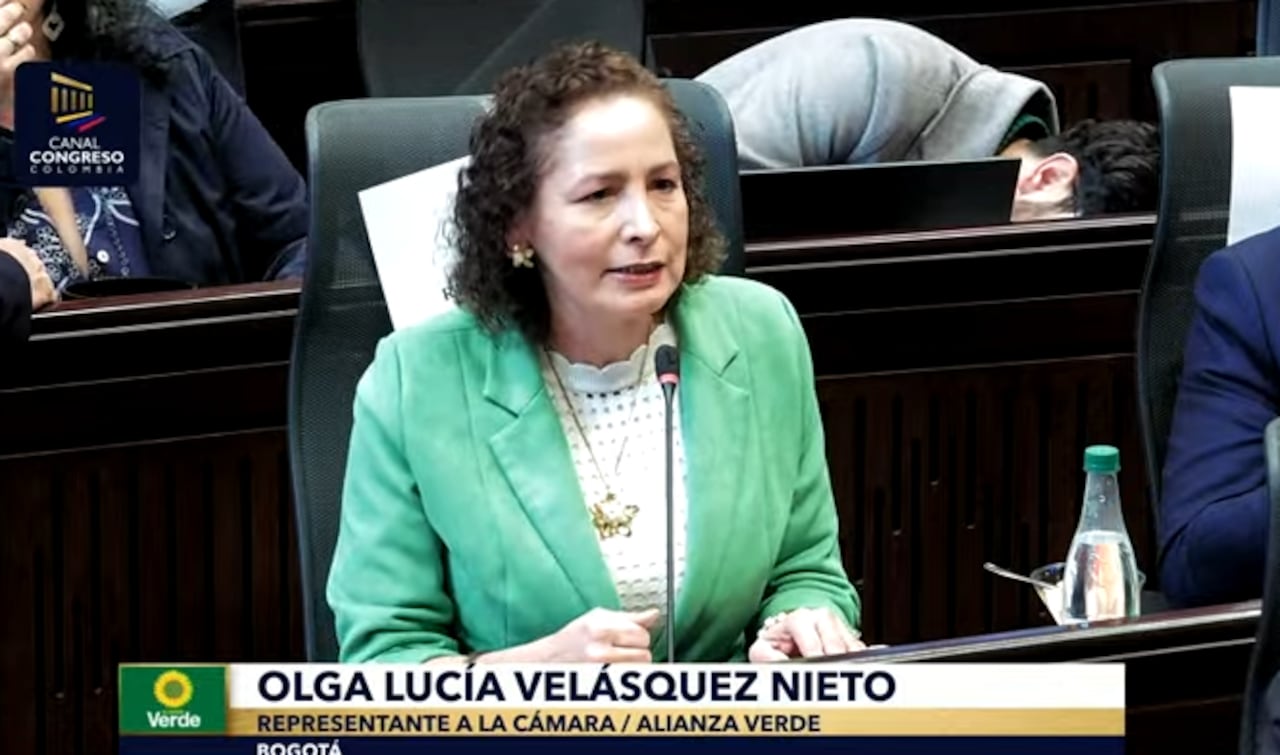 Olga Lucía Velásquez, una de las congresistas ponentes del proyecto de Ley de Financiamiento del gobierno, para cubrir el faltante en el presupuesto 2026, que es de 26 billones de pesos.
