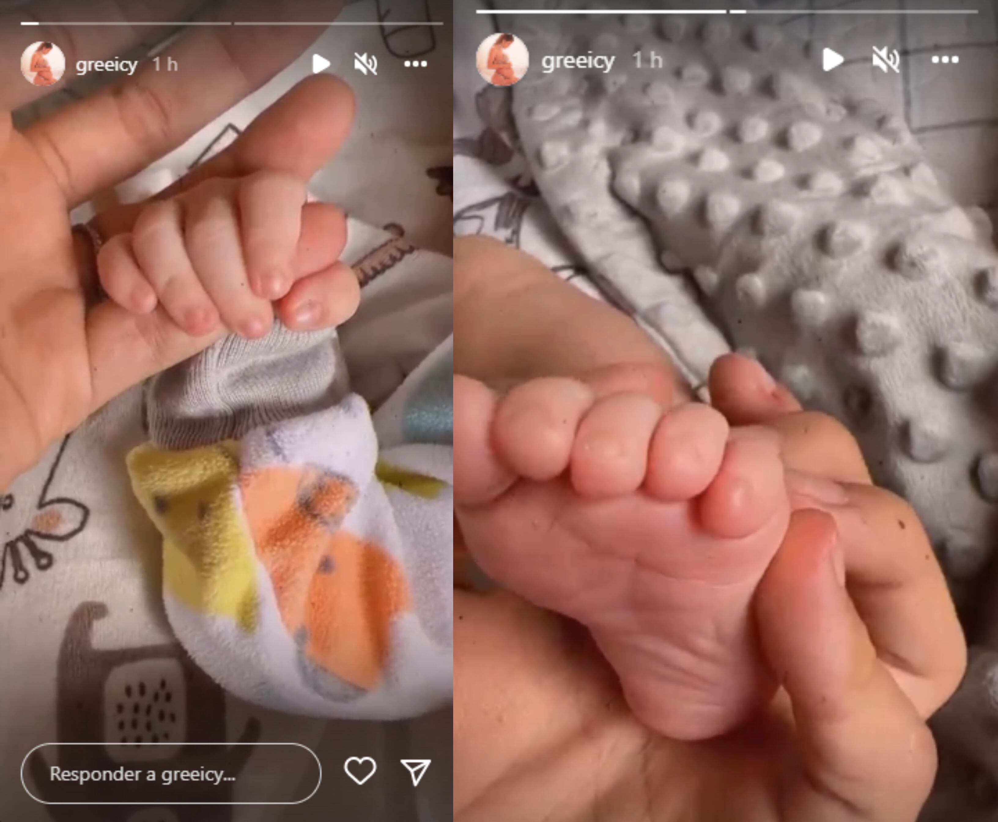 Por medio de sus redes sociales, Greeicy Rendón compartió las primeras imágenes de Kai, su bebé.