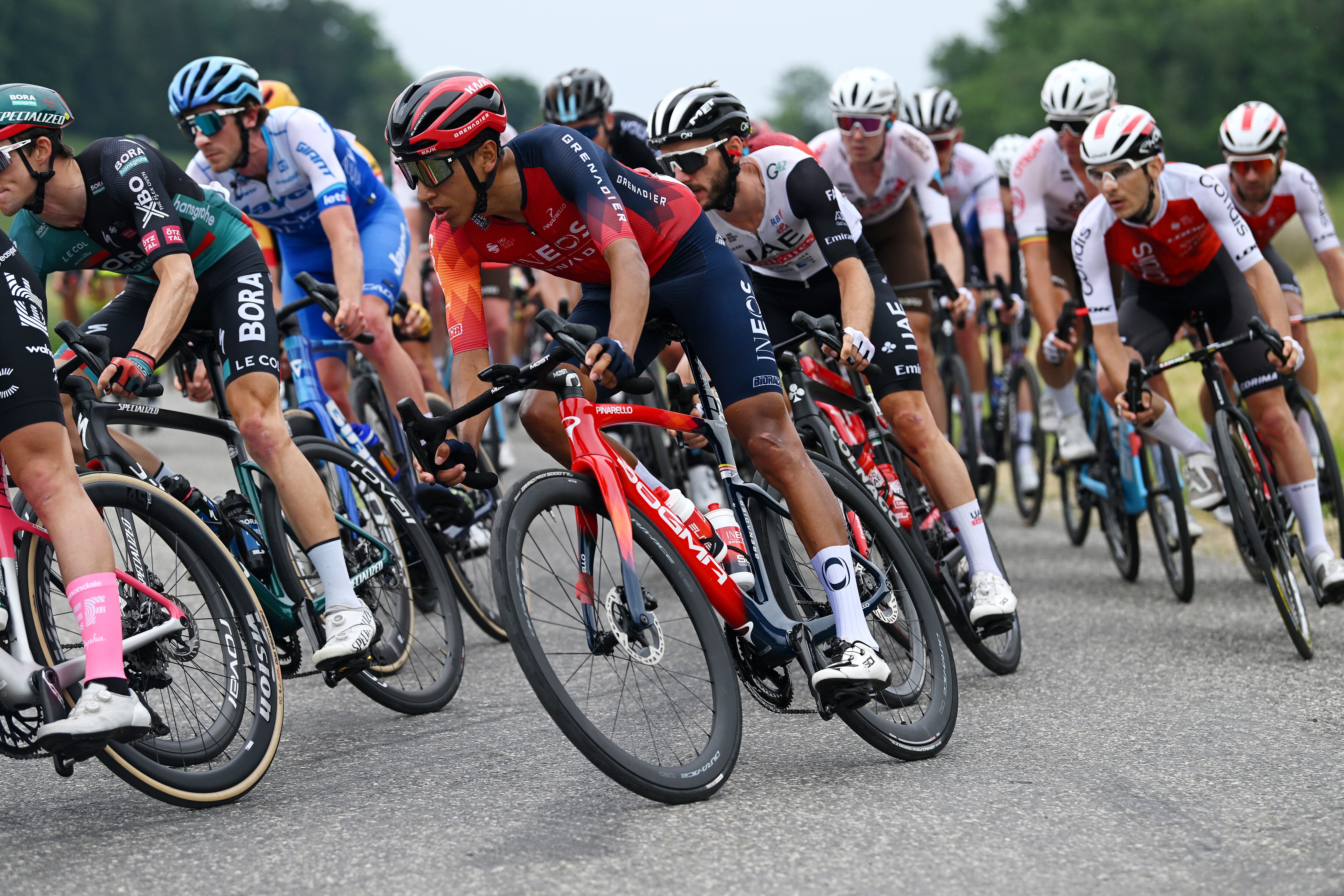 CREST-VOLAND, FRANCE - JUNE 09: Egan Bernal of Colombia and Team INEOS Grenadiers competes during the 75th Criterium du Dauphine 2023, Stage 6 a 170.2km stage from Nantua to Crest-Voland 1218m / #UCIWT / on June 09, 2023 in Crest-Voland, France. (Photo by Dario Belingheri/Getty Images)