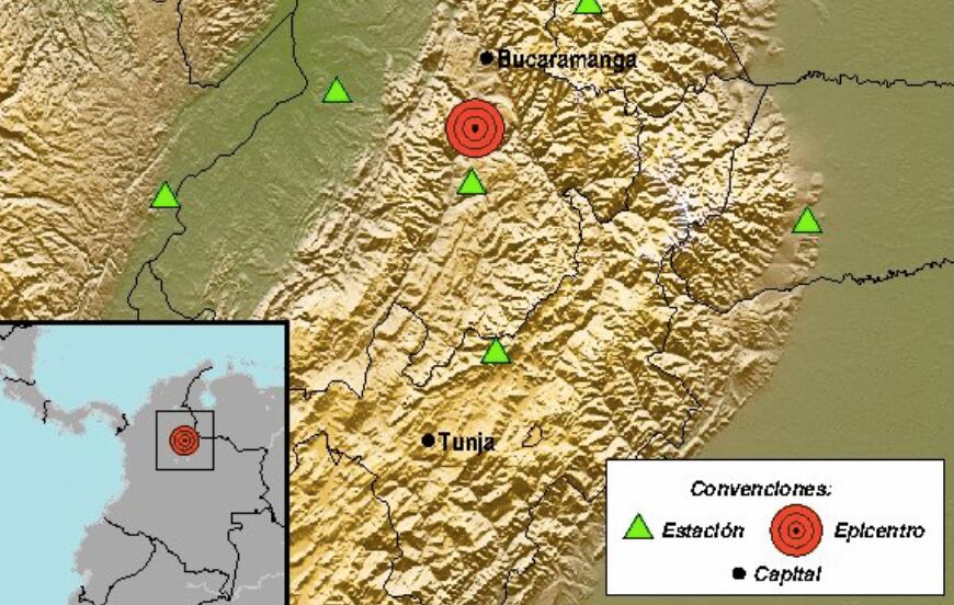 Temblor en Colombia este viernes 10 de marzo.