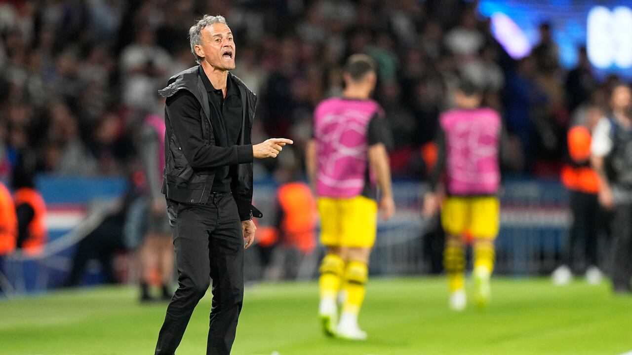 Luis Enrique, DT del PSG.