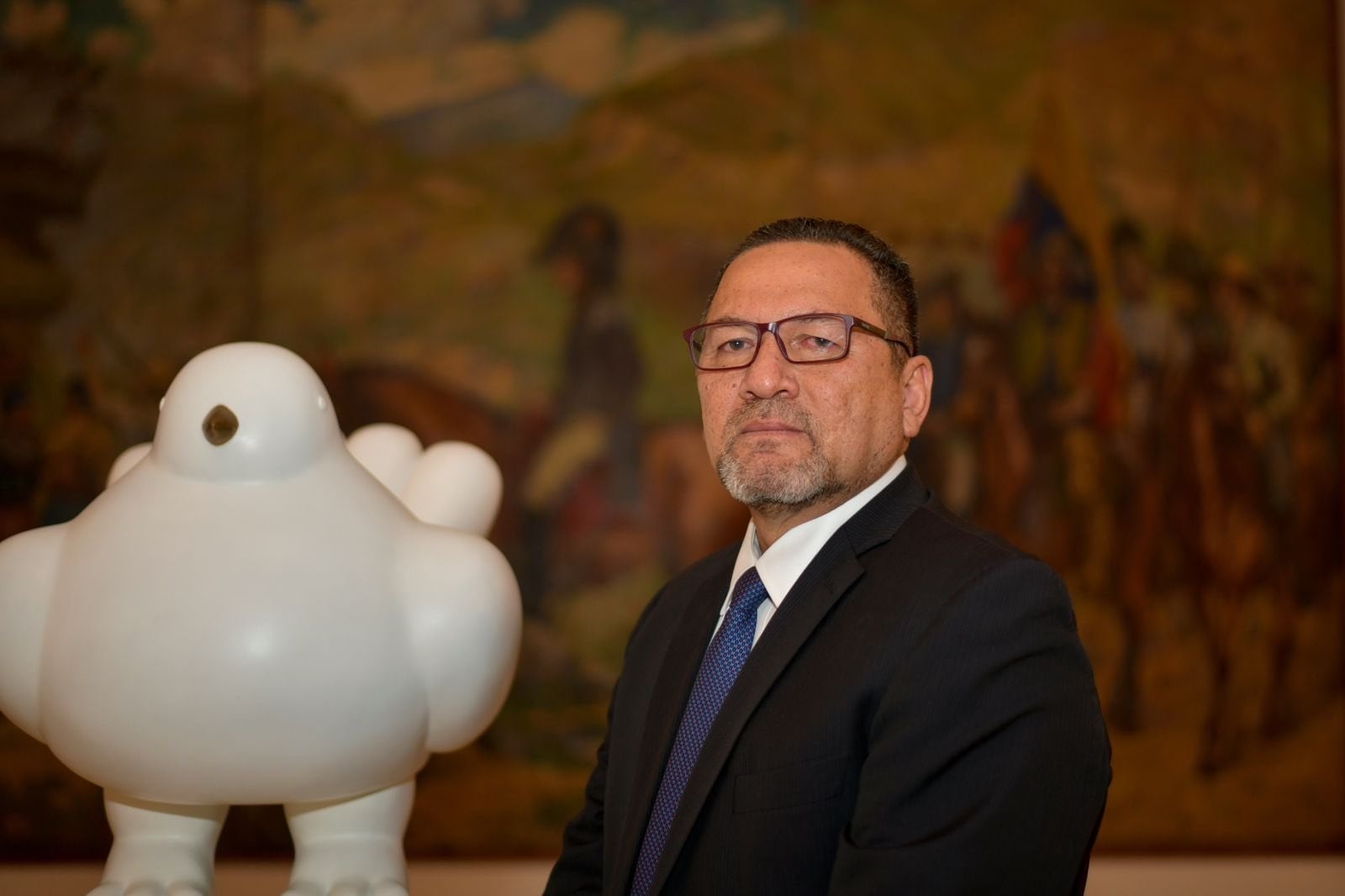 César Palomino, en su posesión como director de la ANDJE