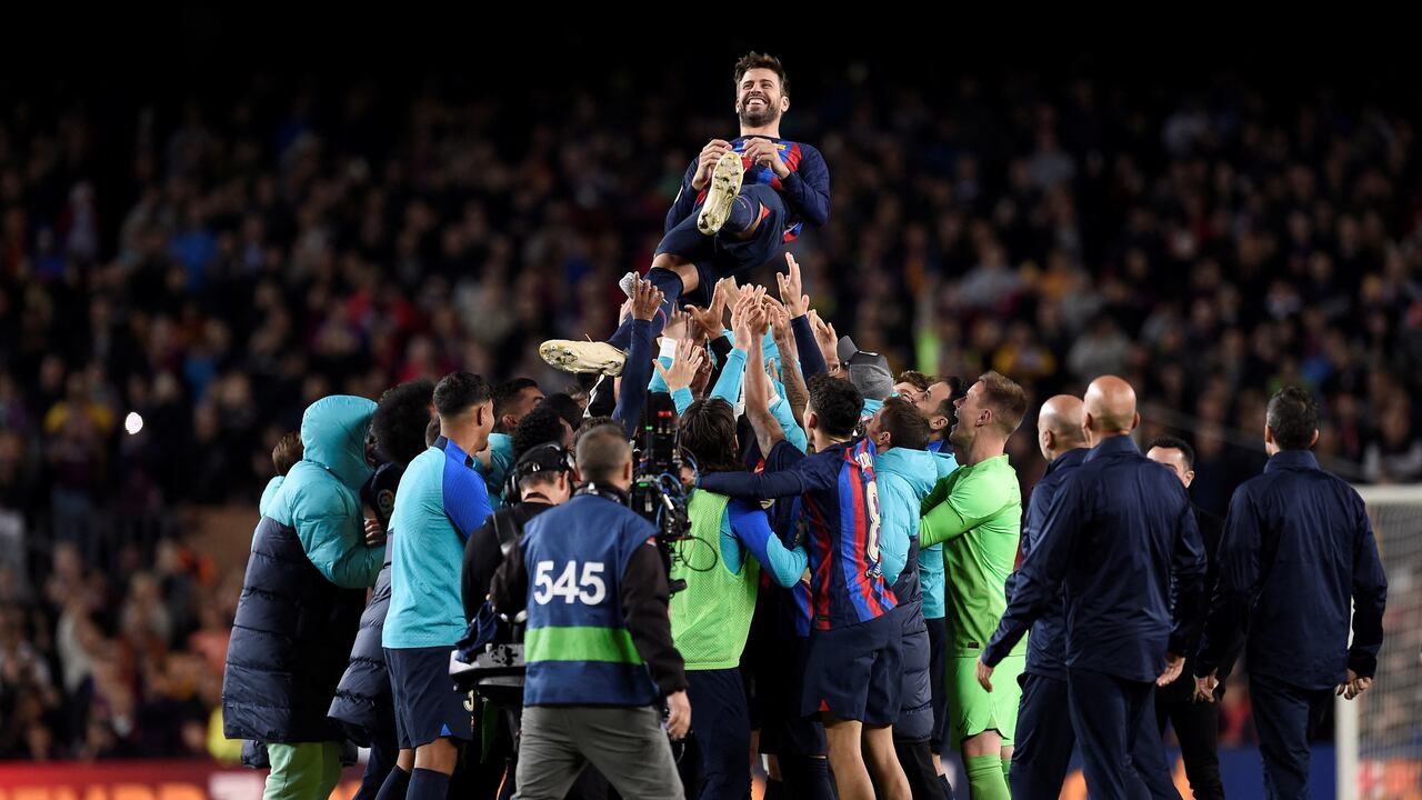 Gerard Piqué jugó su último partido como futbolista del Barcelona. (Photo by Josep LAGO / AFP)