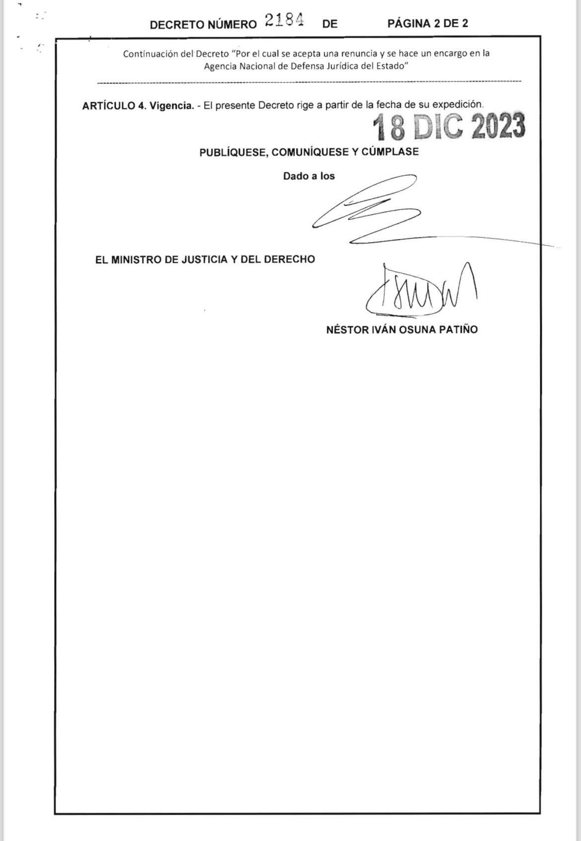 Decreto presidente Petro caso Martha Lucía Zamora