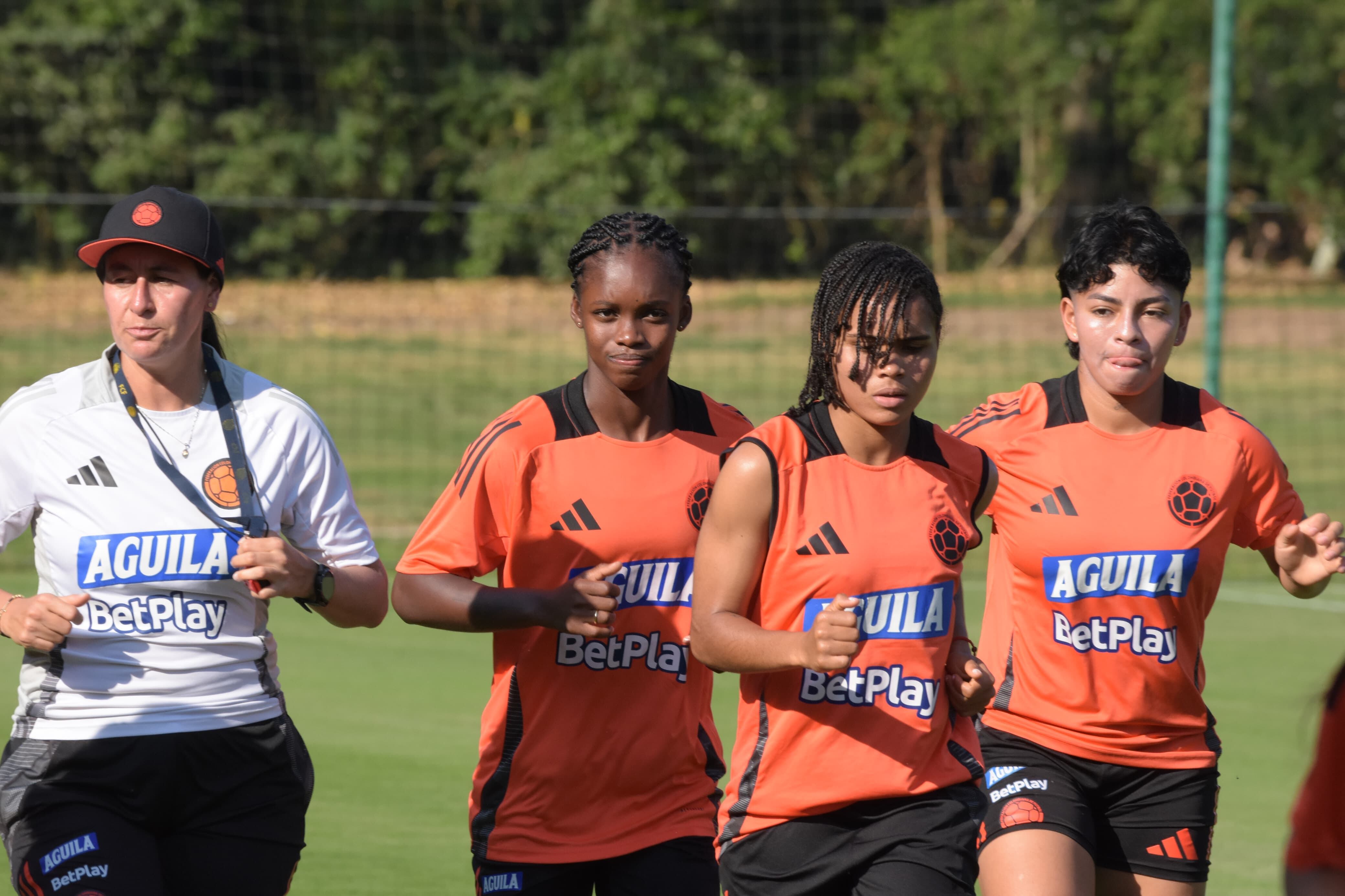 Entrenamiento de la Selección Colombia Femenina Sub-20 en el Club Campestre de Cali.