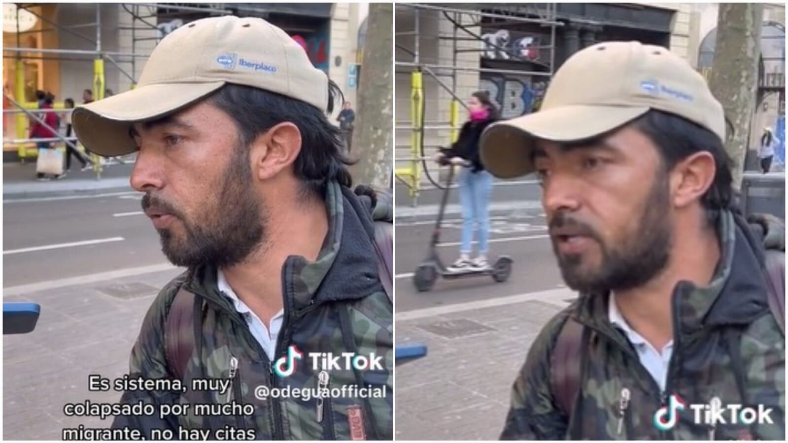 Colombiano migró hace cuatro meses a Barcelona, España.