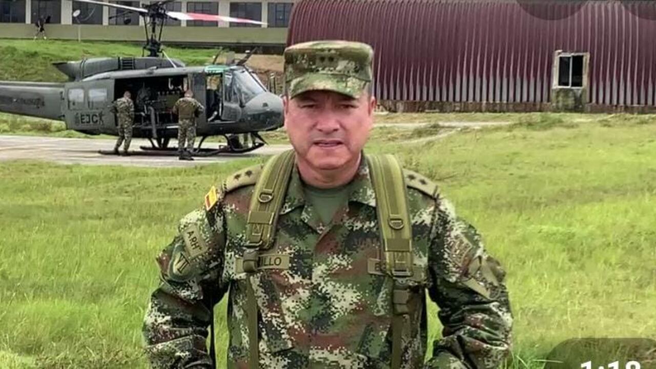 General Óscar Murillo, comandante de la Séptima División del Ejército.