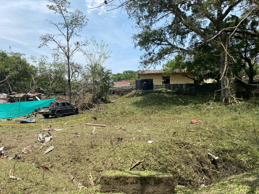 Atentado terrorista en Timba Cauca