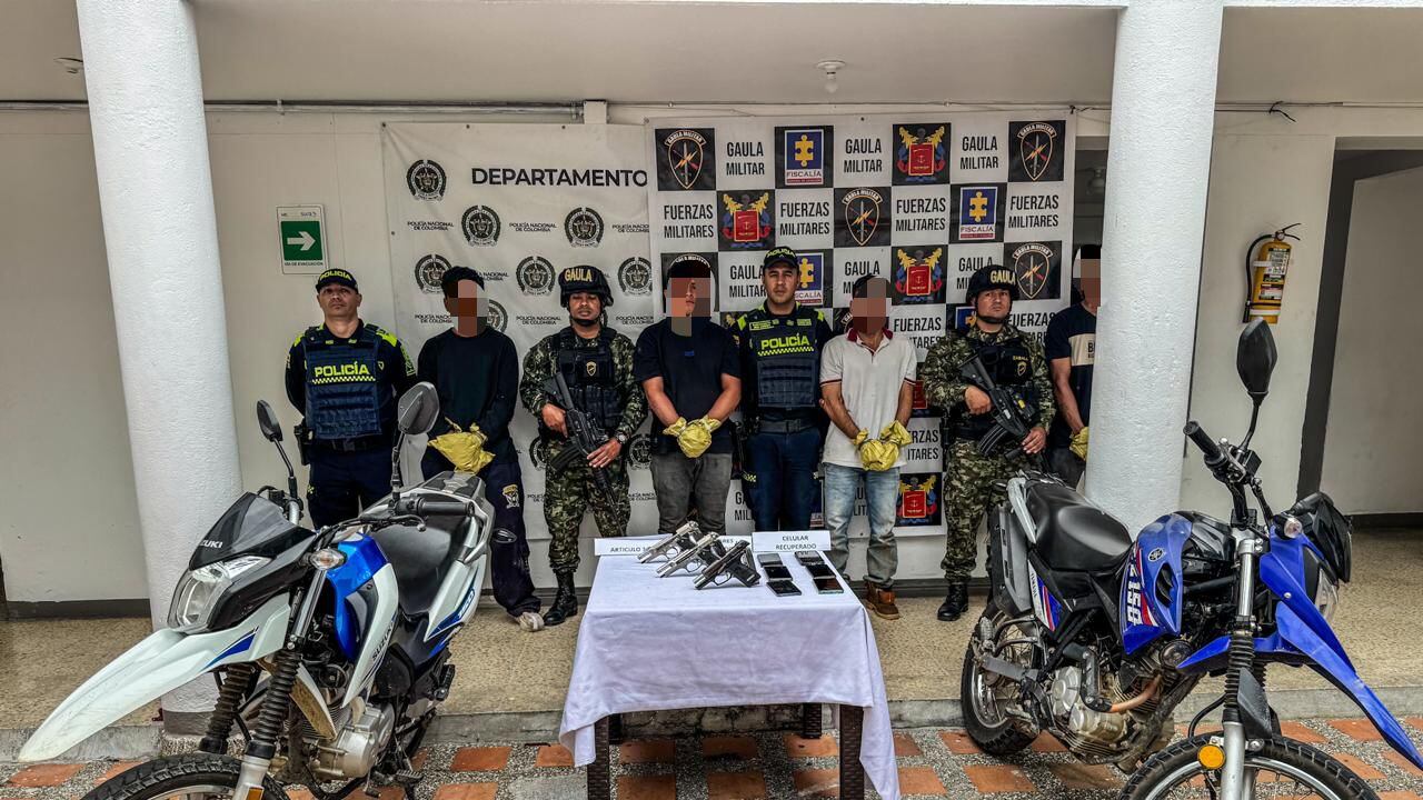 Tropas del Ejército capturaron a cuatro presuntos integrantes del Clan del Golfo en el Oriente antioqueño.