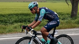 Santiago Buitrago en el Giro de Italia.