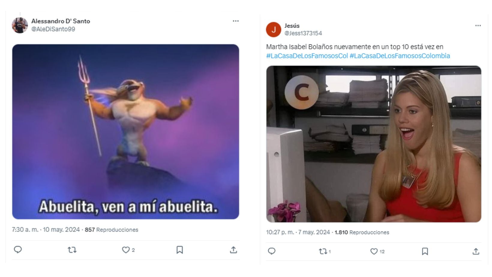 Los memes más graciosos de Martha Isabel Bolaños tras quedar en topless en 'La casa de los famosos'
