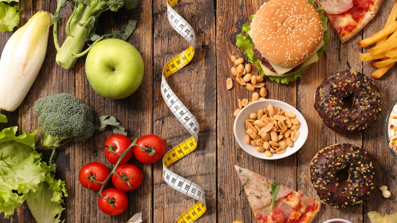 comida rápida o comida sana