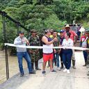 Las disidencias de las Farc en el Cauca inauguran Puente en vereda del municipio El Tambo.