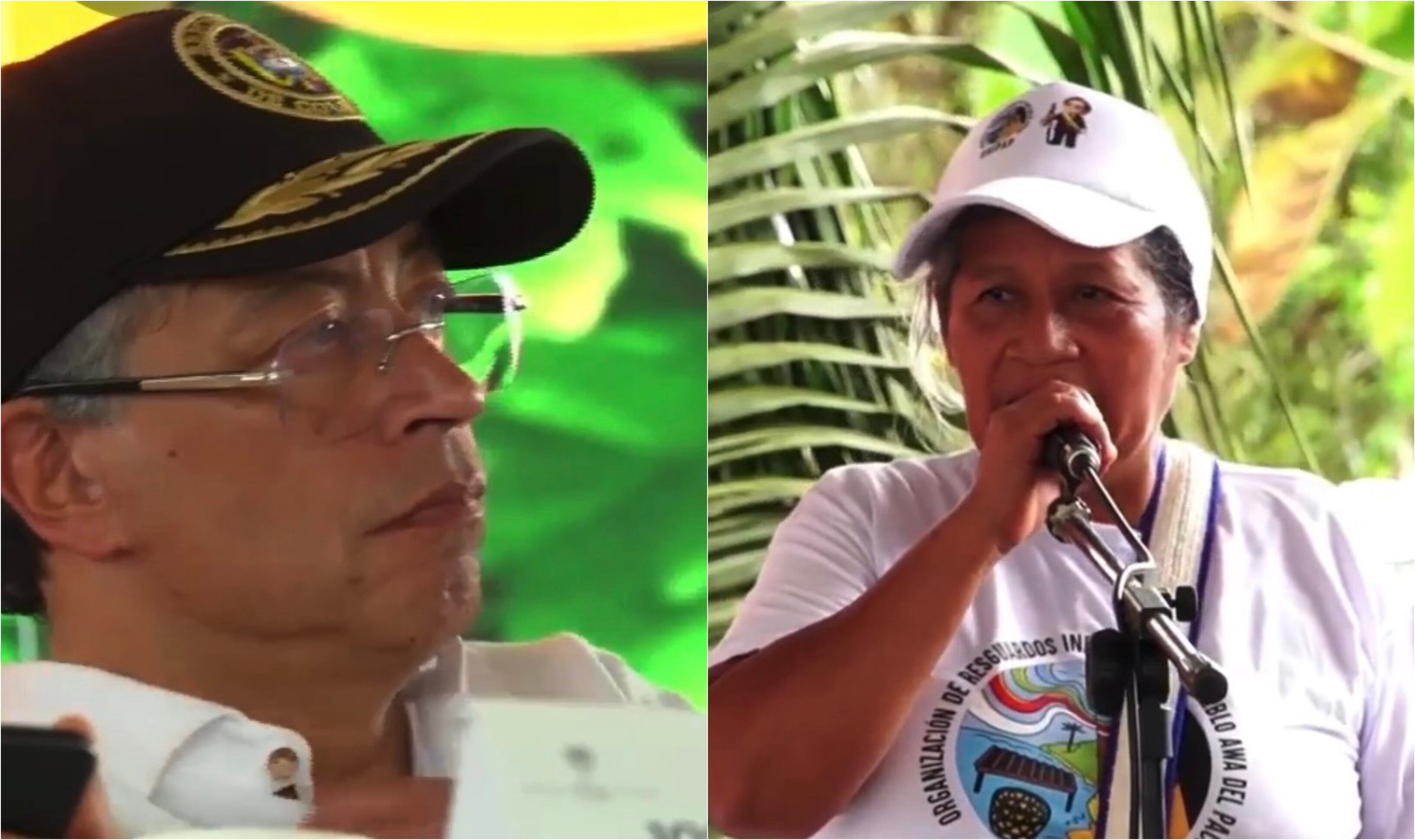 Gustavo Petro y líder social de Nariño