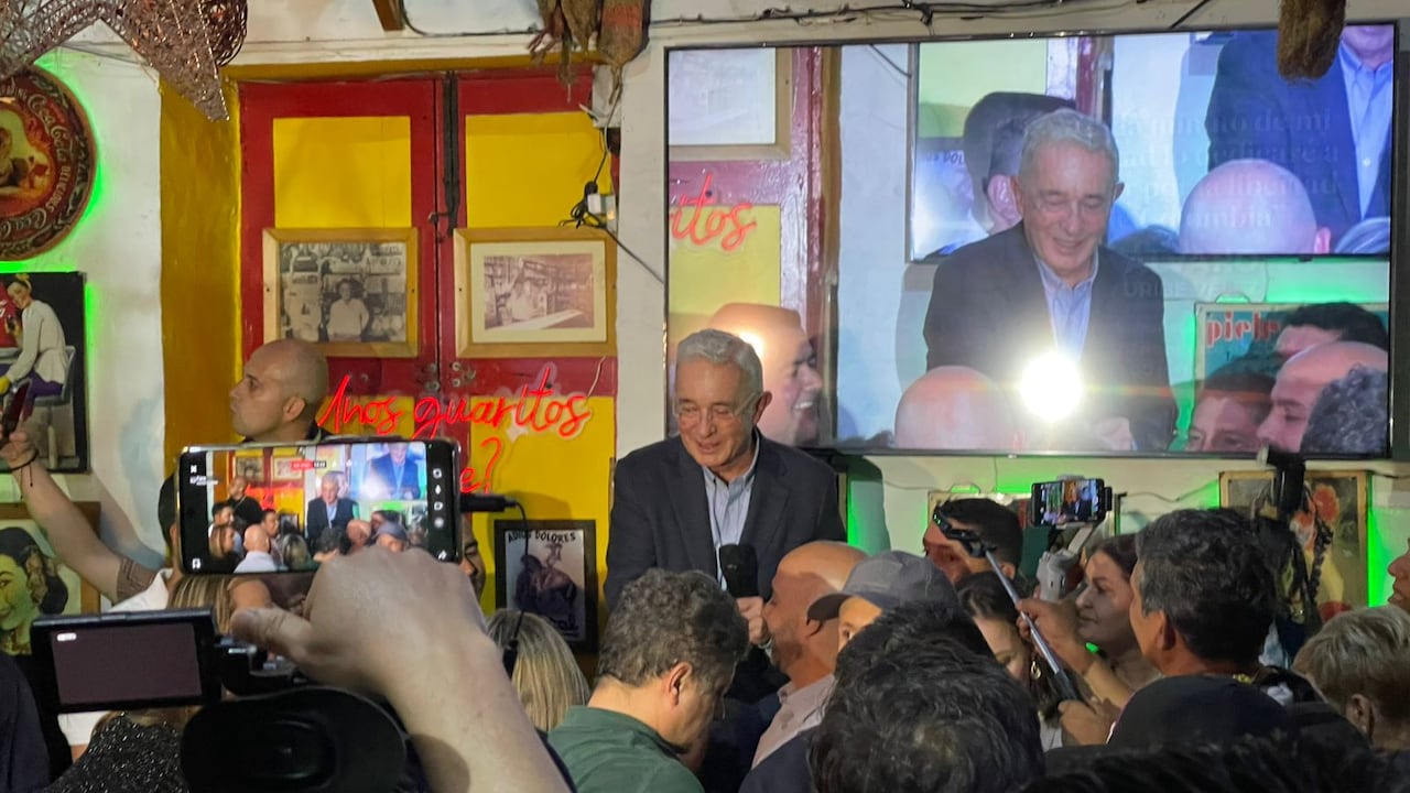 Expresidente Álvaro Uribe Vélez en Sabaneta, Antioquia.