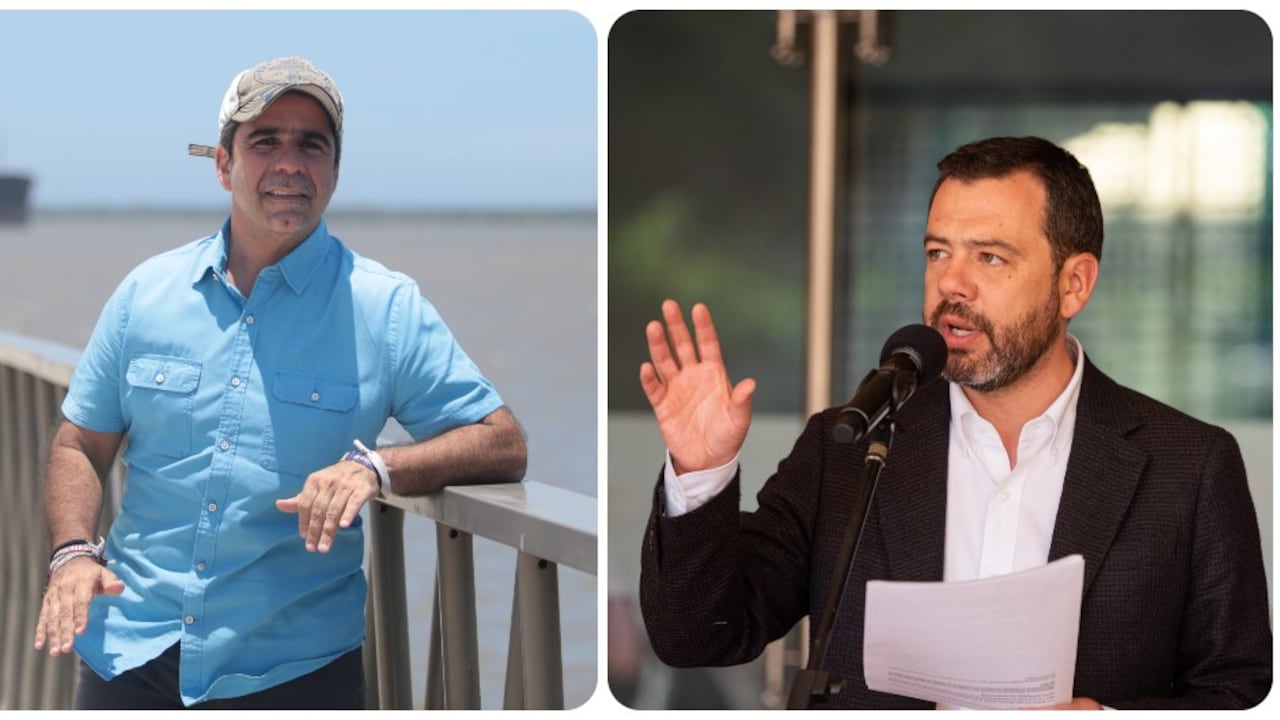 Alex Char, alcalde de Barranquilla, y Carlos Fernando Galán, alcalde de Bogotá.