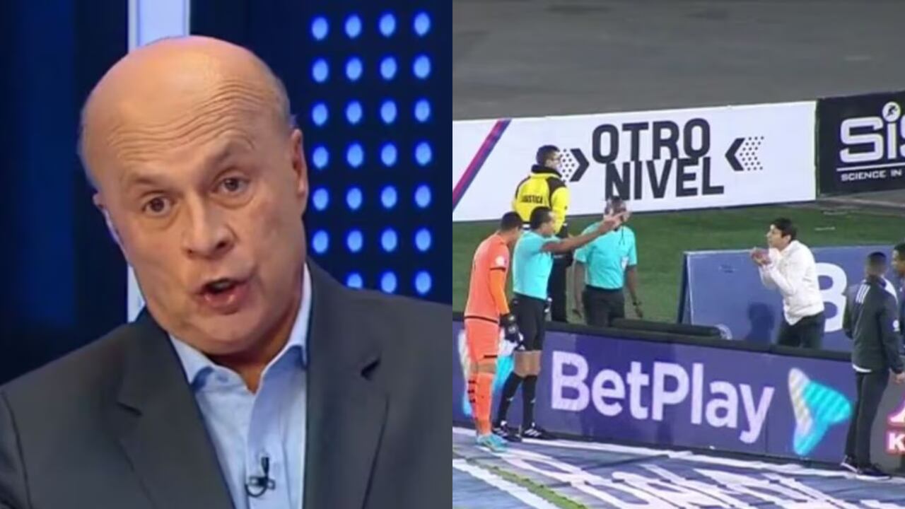 Carlos Antonio Vélez se refirió a la polémica acción en el Santa Fe - Cali.
