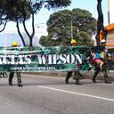 Homenaje a Wilson en medio del desfile del 2 de julio en Bucaramanga.