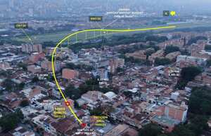 Este es el recorrido que hizo la avioneta desde el despegue hasta la colisión con la vivienda.