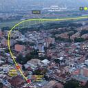 Este es el recorrido que hizo la avioneta desde el despegue hasta la colisión con la vivienda.