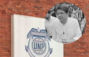 Homenaje por parte de la UNP a Miguel Uribe Turbay.