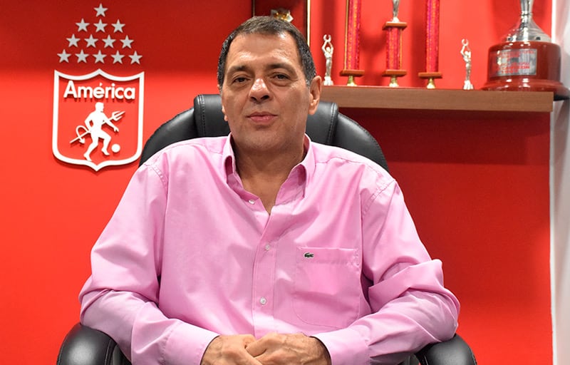Tulio Gómez, presidente de América de Cali.