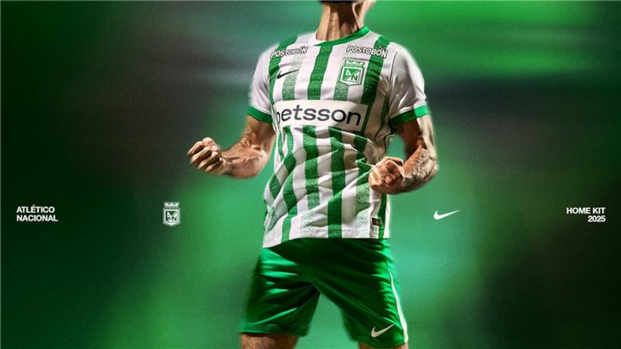 Nueva camiseta de Atlético Nacional para la temporada 2025