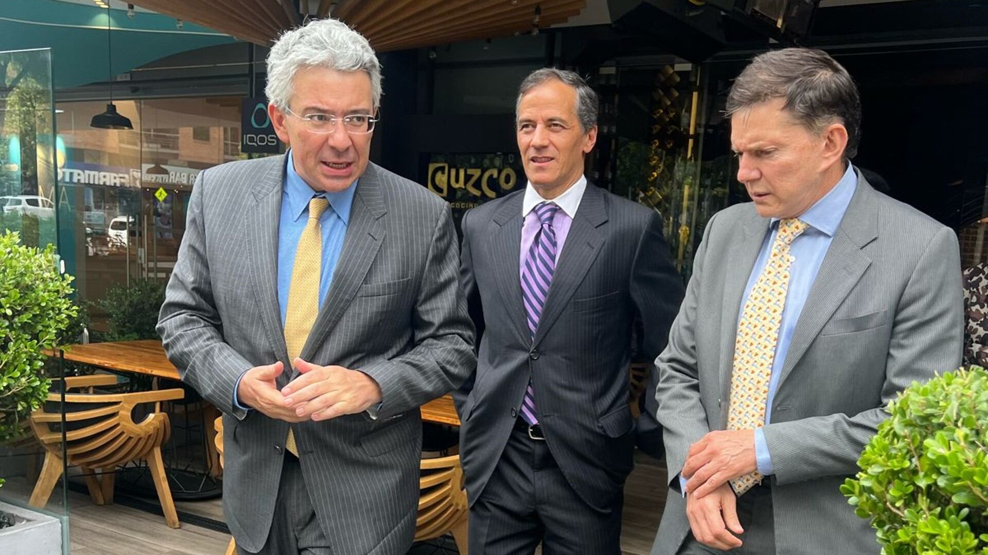 Enrique Gómez, Rafael Nieto y Wilson Ruiz.