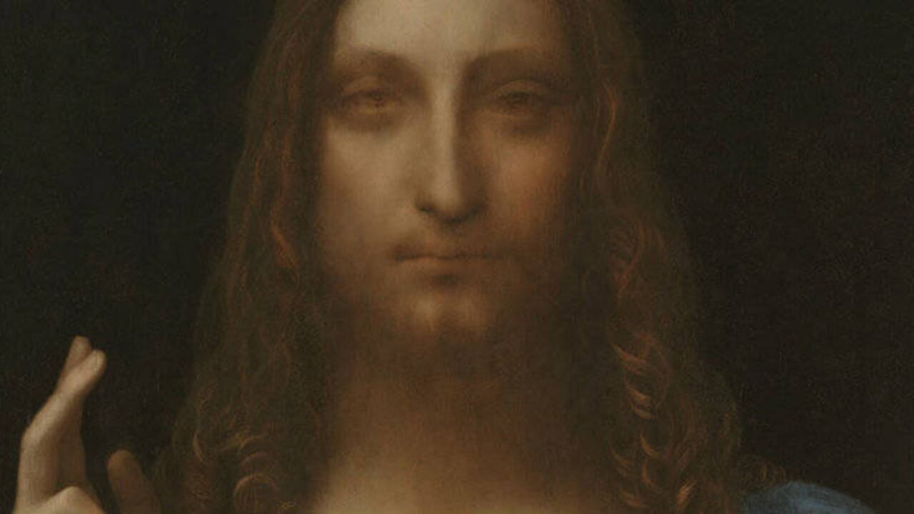 Detalle de "Salvator Mundi", atribuido a Leonardo Da Vinci. Foto: AFP PHOTO / 2011 SALVATOR MUNDI LLC