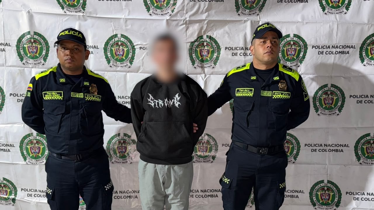 El enfermero capturado en Bogotá.