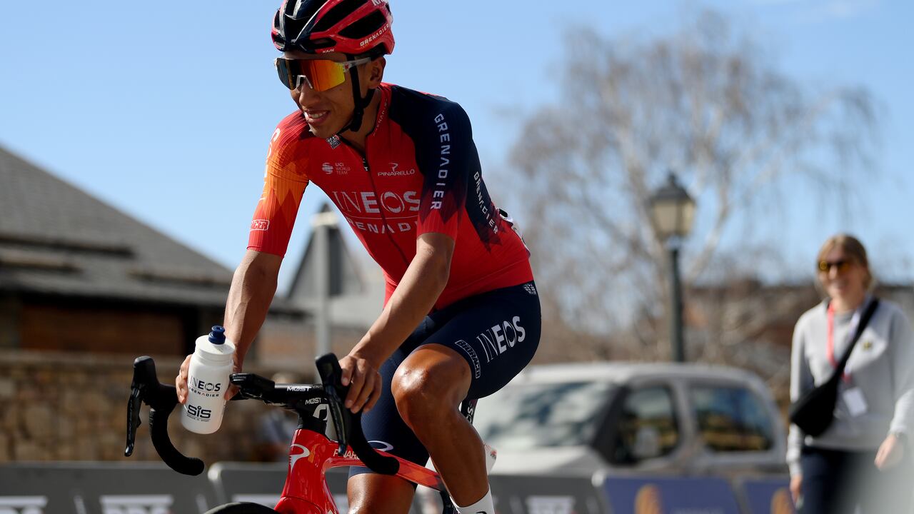 LLIVIA, SPAIN - MARCH 23: Egan Bernal of Colombia and Team INEOS Grenadiers prior to the 102nd Volta Ciclista a Catalunya 2023, Stage 4 a 188km stage from Llívia to Sabadell / #UCIWT / #VoltaCatalunya102 / on March 23, 2023 in Llívia, Spain. (Photo by David Ramos/Getty Images)