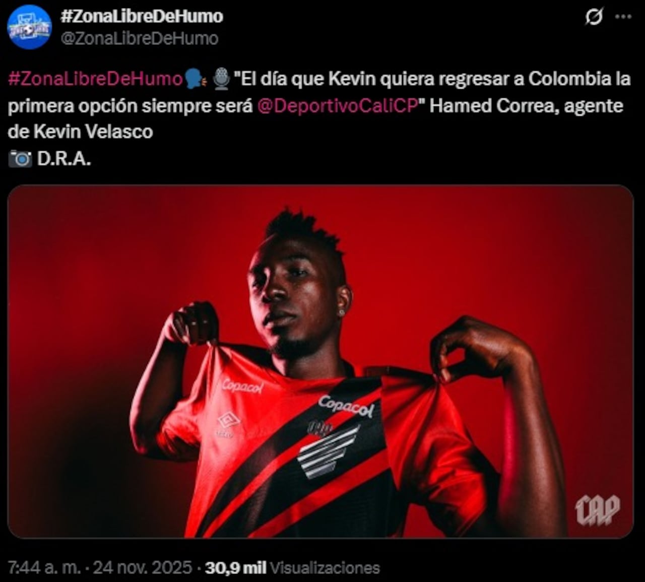 Pantallazo X: @ZonaLibreDeHumo