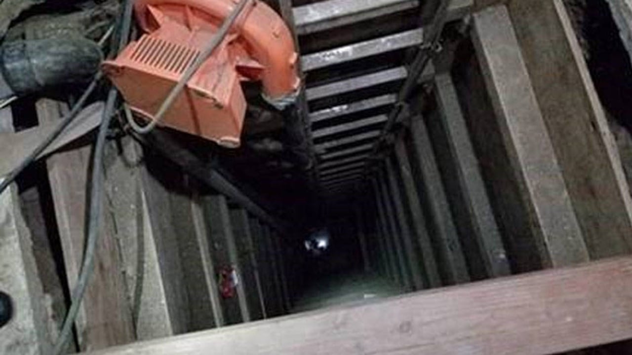 El túnel tenía 10 metros de profundidad y 191 de longitud.